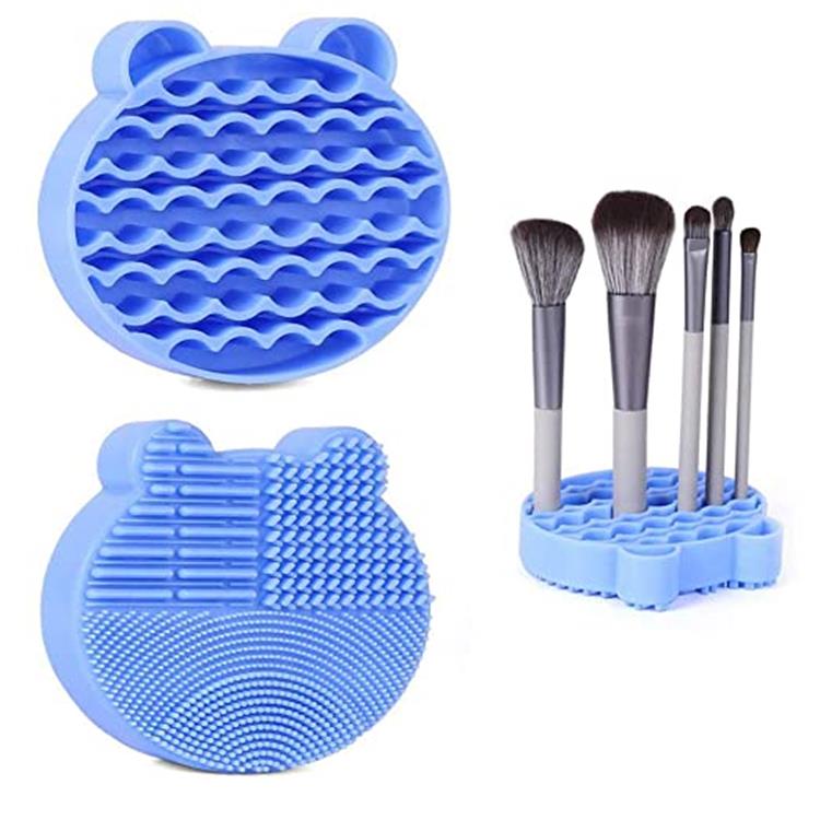 2 In 1 Colour Removal Sponge Drying Rack Makeup Cleaning Pad