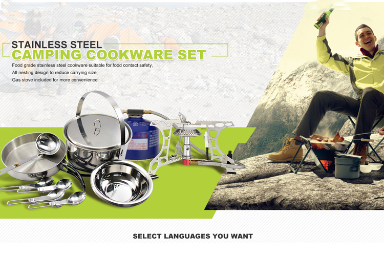 Top Pick Camping Cookware Set kanggo Summer Outdoor