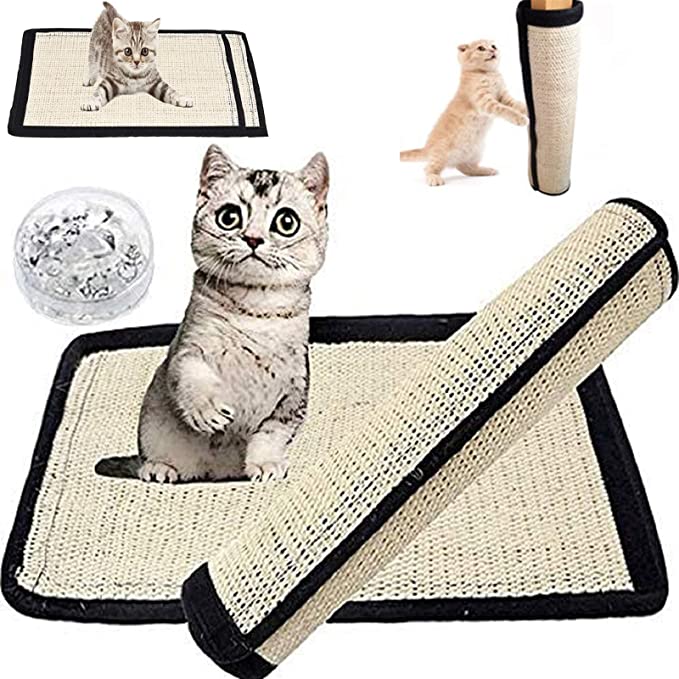 Napa Pilih Karpet Alas Alas Lantai Alami Sisal Cat Scratch Mat kanggo Kucing