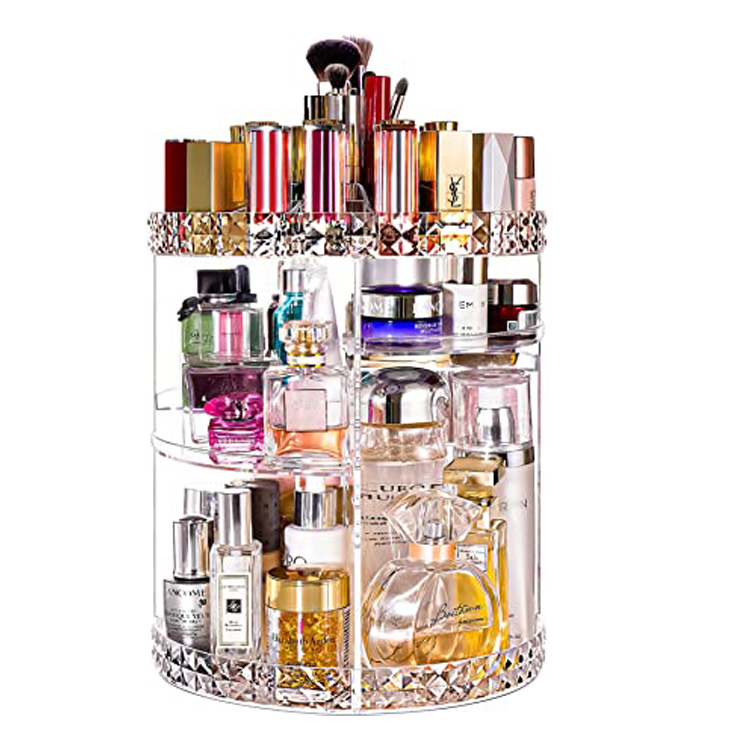 360 Degree Rotating Kosmetik Storage Akrilik Makeup Organizer