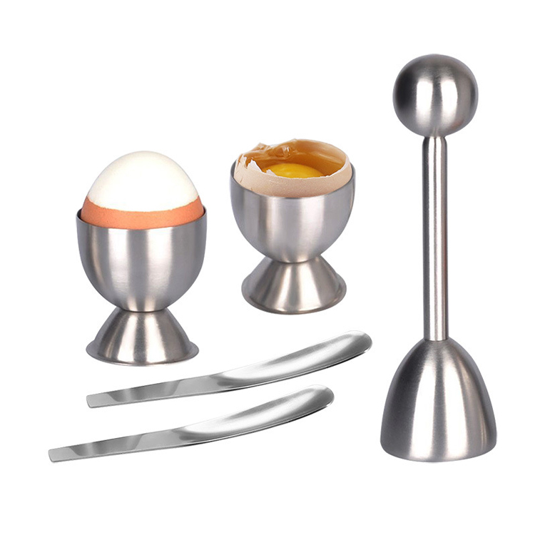 5 PCS Stainless Steel Telur Cracker Topper Tool Set