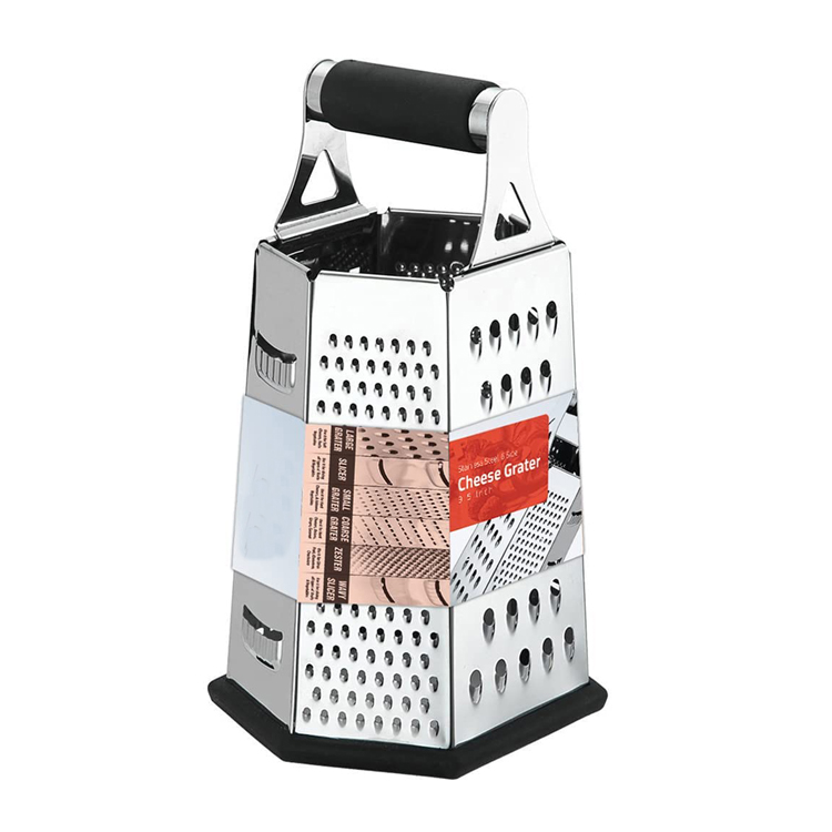 6 Sisih Stainless Steel Kitchen Grater Keju