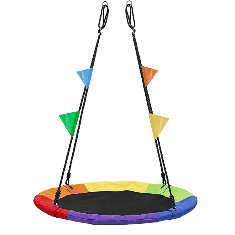 Backyard Hanging Outdoor Saucer Tree Kids Swing