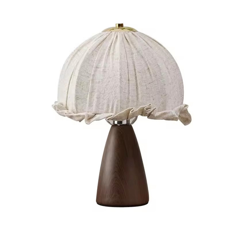 Klasik Kain Linen Shade Modern Keramik Antik Lampu Meja