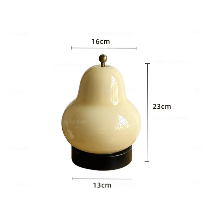 Creative Dimmable Cute Decorative Cordless Pear Tabel Lamp