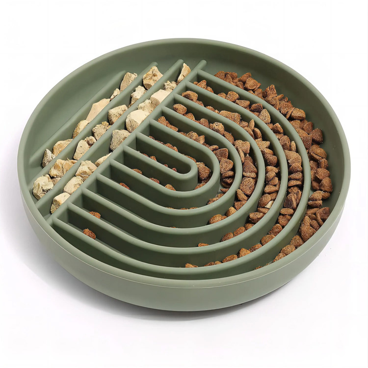 Logo Custom Roti Maze Silicone Anjing Silicone Slower Anjing Pet