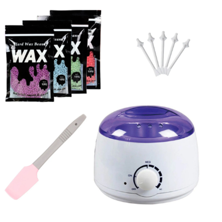 Kit lilin sing disesuaikan kanthi cepet nyiyapake rambut sing anget wax