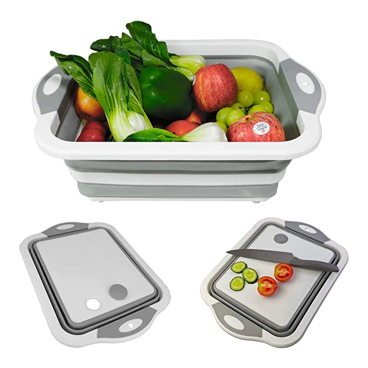 Dish Tub Collapsible Cutting Board karo Colander