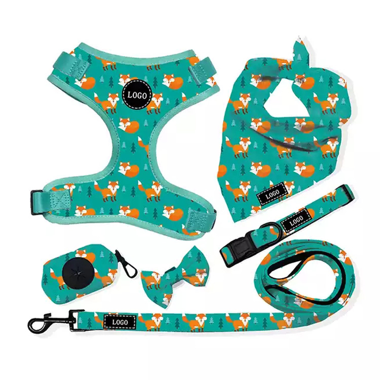 Safety Adjustable Ora Ana Tarik Dog Harness lan Tali Set