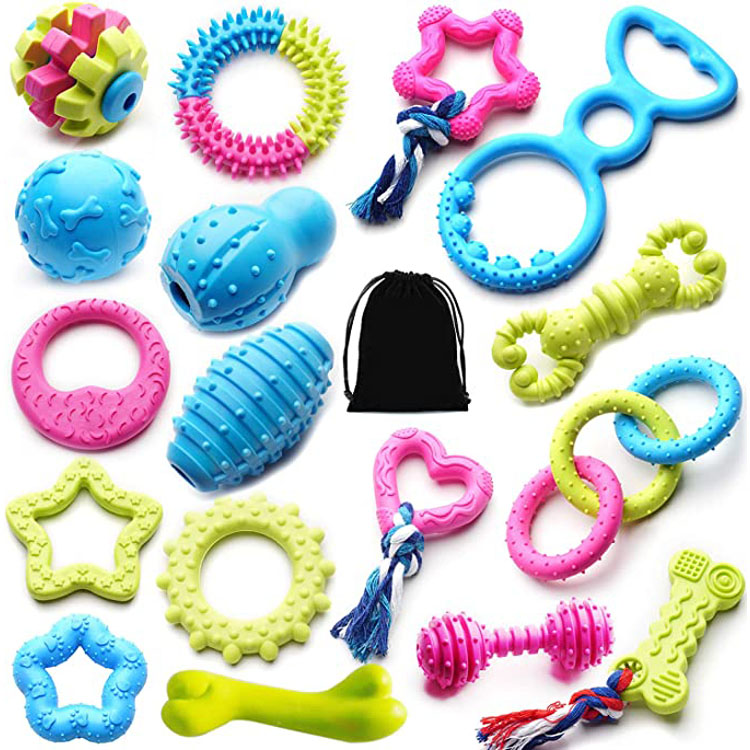 Awet Pet Puppy Dog Teething Chew Toys Set