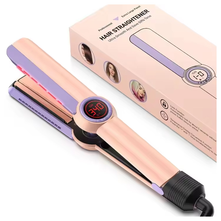 Straightener Rambut Rambut Tinggi Lebar Plate Wesi