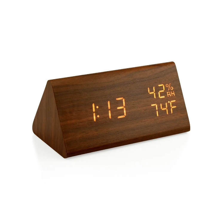 Home Decor Cube portebel kayu digital weker weker digital