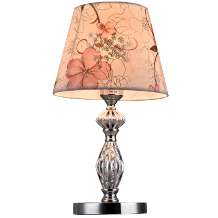 Home Decor Modern Luxury Bedside Kain Shade Lamps