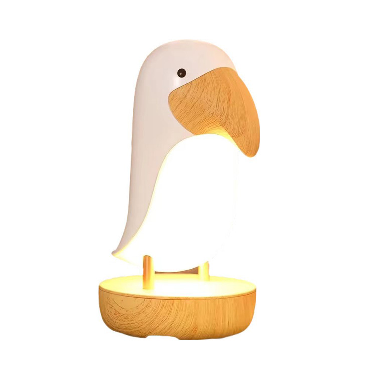 Dekorasi Ngarep Tutul Dimming Cordless Bedside Bird Meja Lamp