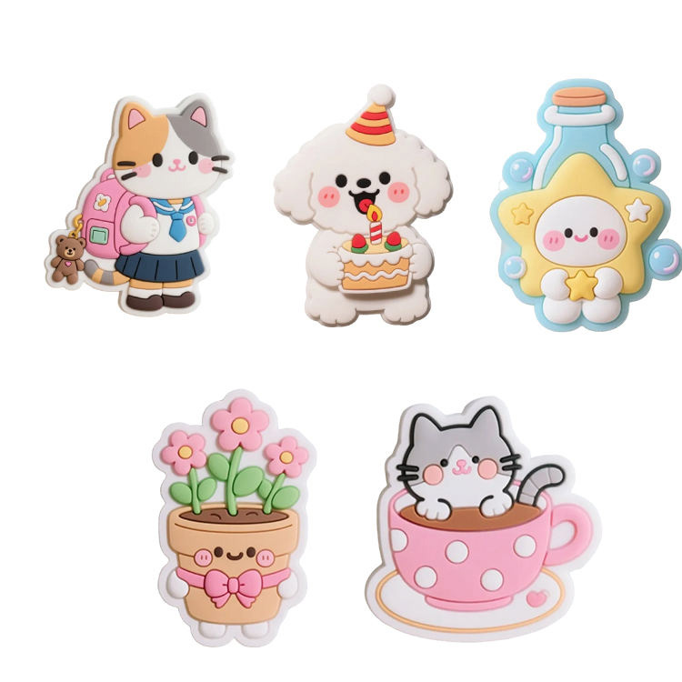 Dekorasi omah souvenir desain khusus pvc magnet bakar