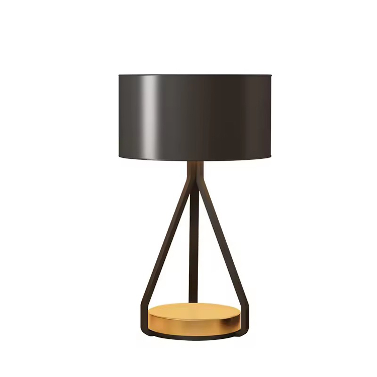 Hotel Modern Black Bedside Bedroom Desain Tabel Lamp