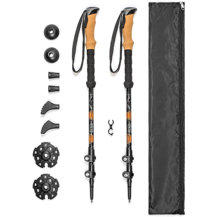 Cagak Trekking Aluminium Outdoor sing entheng karo Grip EVA