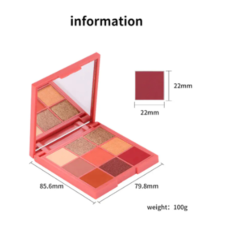 Dande sup shimmer matte 9 warna eyeshadow palette
