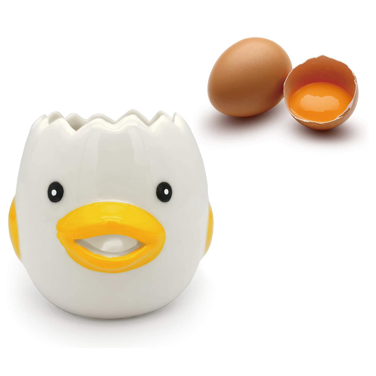 Mini Putih lan Yolk Divider Kartun Egg Separator