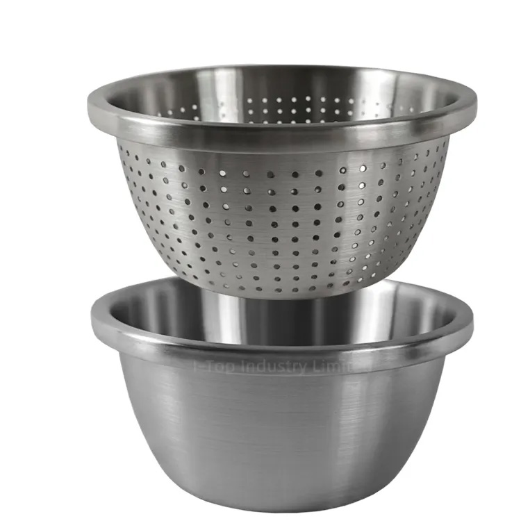 Nyawiji Setel Bowl Setel Colander Multiplose Fungsi Bowl