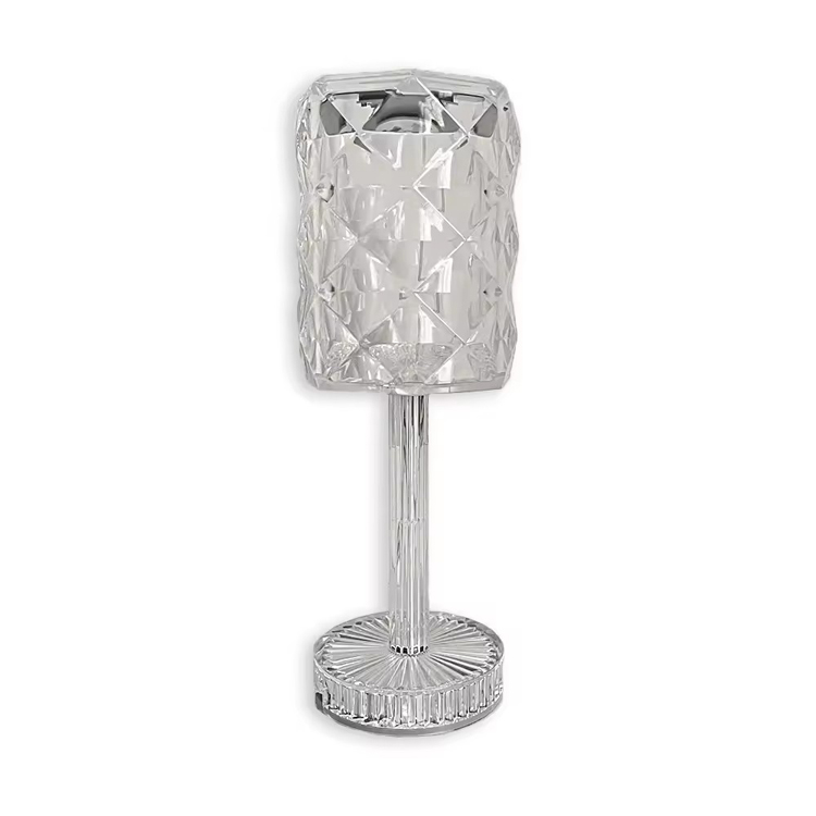 Modern Restaurant Rechargeable Cordless Crystal Tabel Lamp