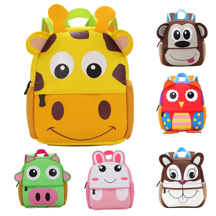 Tas Sekolah Neoprene TK Kids Cartoon Backpack