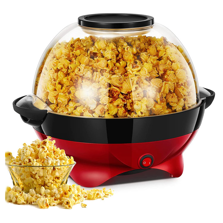 Mesin Pembuat Popcorn Listrik Non-Stick Ngarep