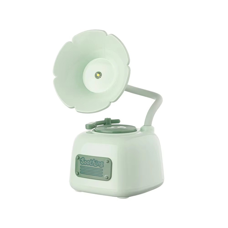 Ornamen Dimmable USB Ngisi daya Mini Phonograph Table Lamp