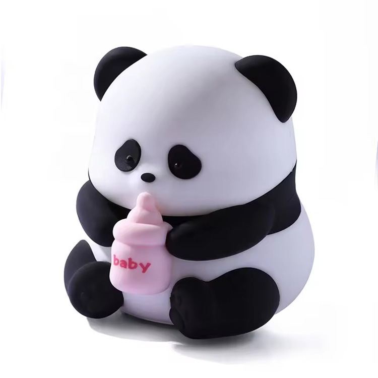 Panda Baby Night Lights Cute Animal Silicone Desk Lamp