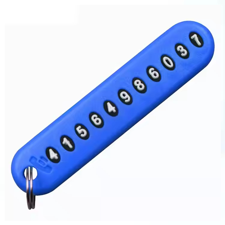 Plate Kunci Kunci Chain Card Card Kiter Nomer
