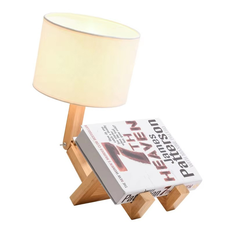 Populer Gaya Reading Study Kayu Robot Bentuk Tabel Lamp