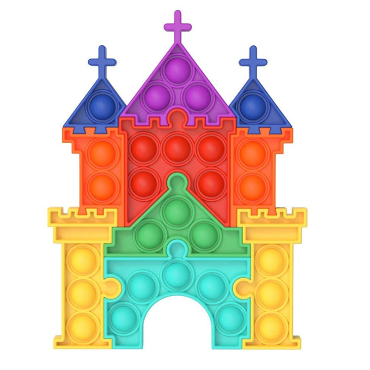 Silicone Popper Puzzle Castle Fidget Sensory Toy