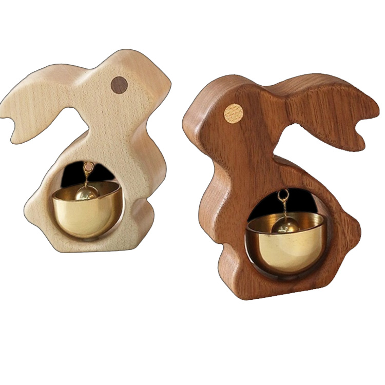 Kayu padhet Kelinci Solid Daging Pintu Kuningan Kuningan