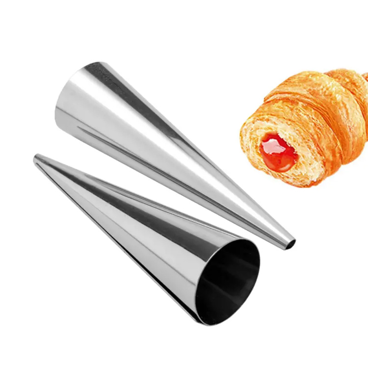 Roti stainless steel Roti Baking Croissant Mold Baking Cones
