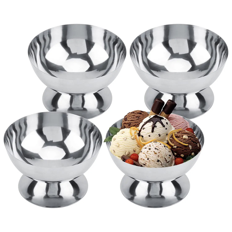 Bowl Bowl Dessert Stainless Steel Reuser