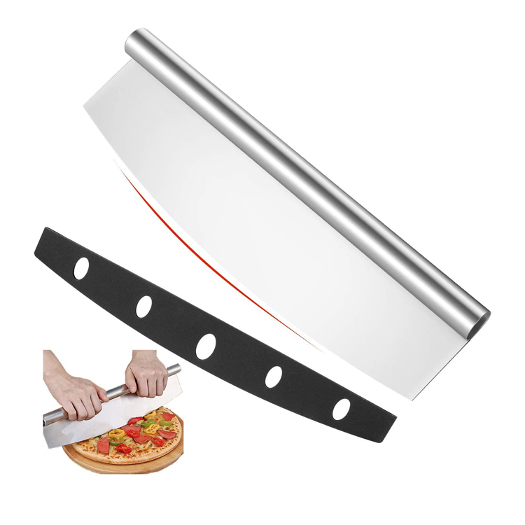 Stainless Steel Pizza Cutter Slicer karo Protective Cover