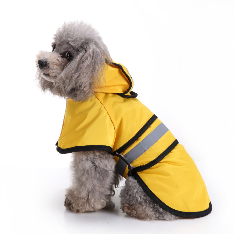 Jas hujan Anjing Pet Hujan Terkirat Waterproof