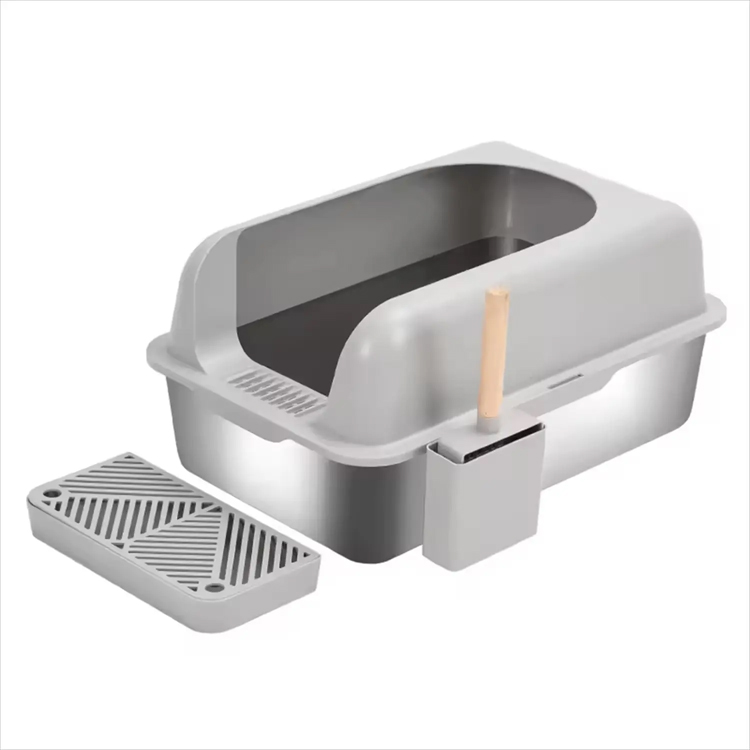 XL kothak sampah cat cat resik stainless steel Kucing Kucing